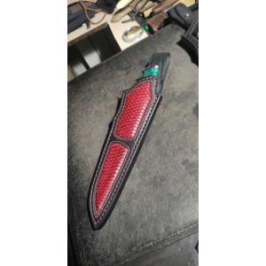 GREEN ніж ручної роботи, сталь CPM REX 121 в ламінаті, 67 HRC. Photo 2